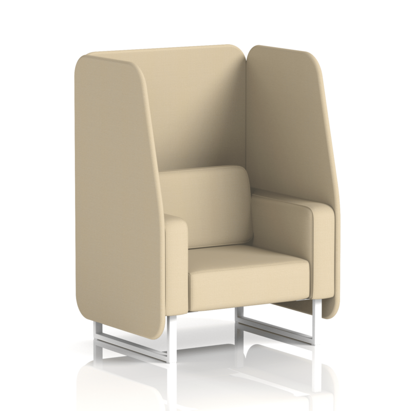 Brixworth Open Booth With White Legs in Single Tone - Image 31