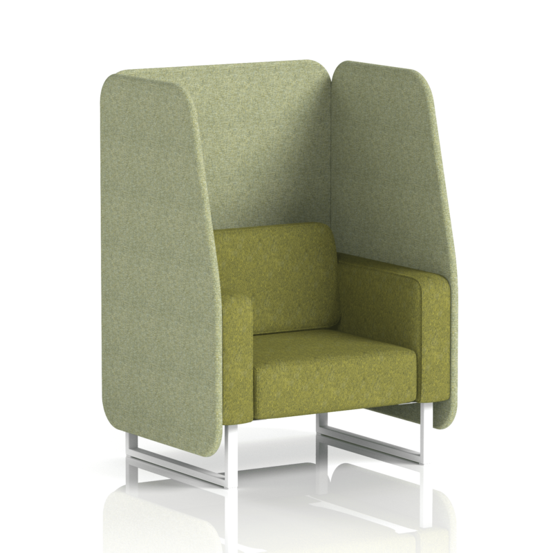 Brixworth Open Booth With White Legs in Two Tone - Image 3