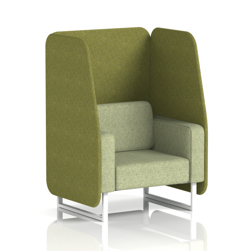 Brixworth Open Booth With White Legs in Two Tone - Image 5