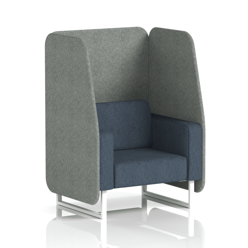 Brixworth Open Booth With White Legs in Two Tone - Image 6
