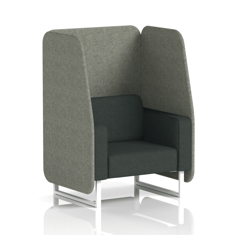 Brixworth Open Booth With White Legs in Two Tone - Image 7