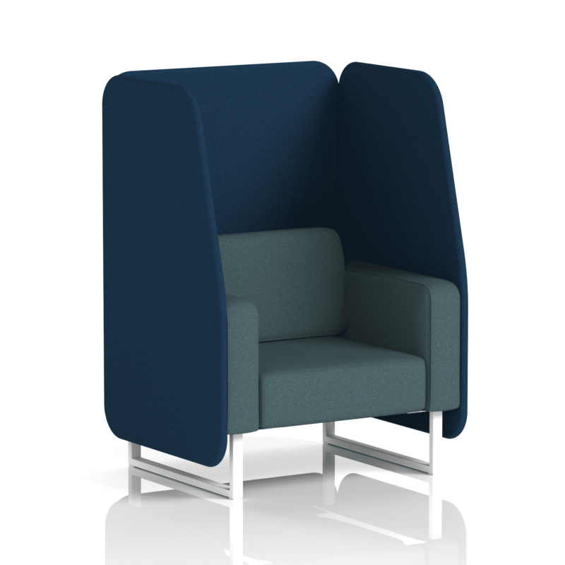 Brixworth Open Booth With White Legs in Two Tone - Image 9