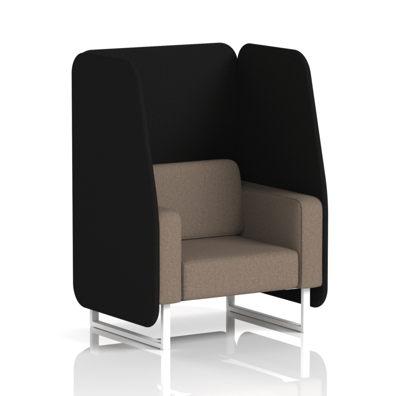 Brixworth Open Booth With White Legs in Two Tone - Image 10
