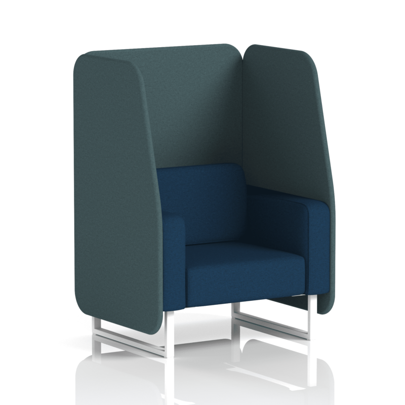 Brixworth Open Booth With White Legs in Two Tone - Image 12