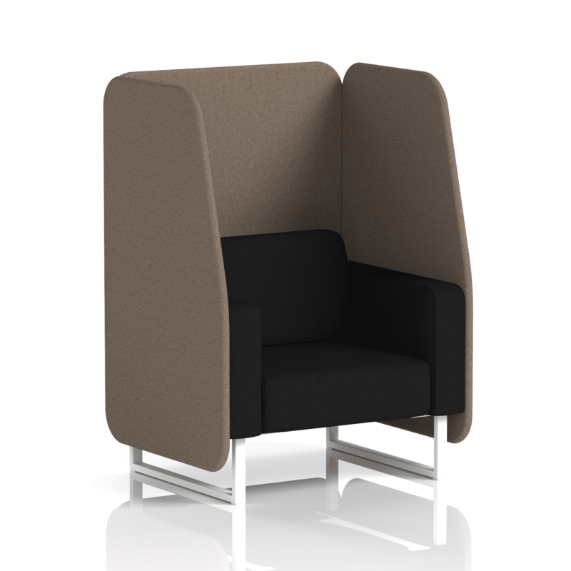 Brixworth Open Booth With White Legs in Two Tone - Image 13