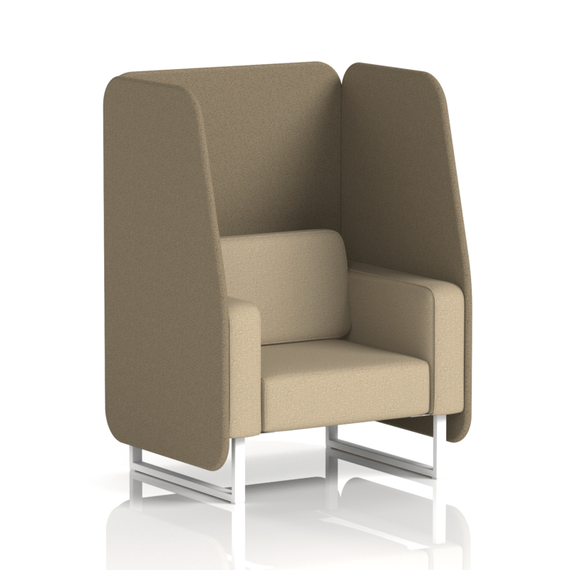 Brixworth Open Booth With White Legs in Two Tone - Image 14