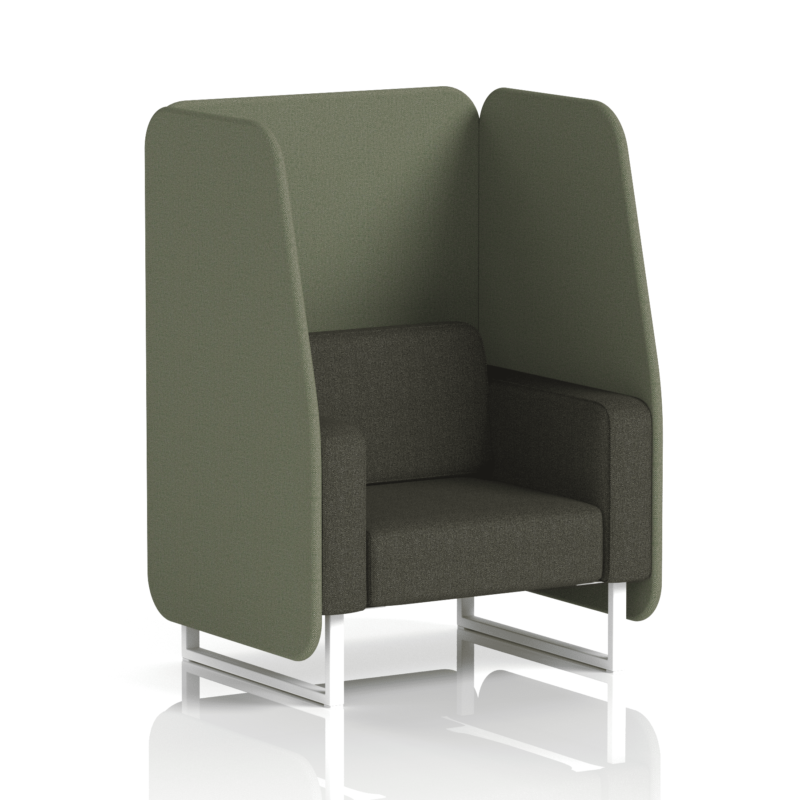 Brixworth Open Booth With White Legs in Two Tone - Image 15