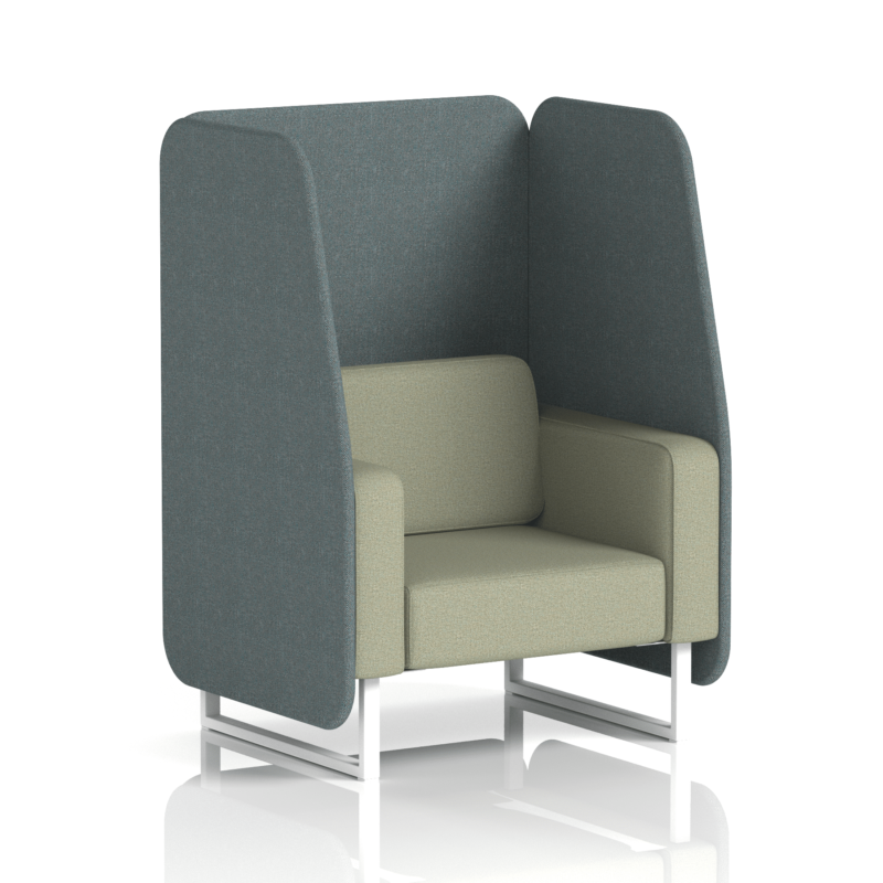 Brixworth Open Booth With White Legs in Two Tone - Image 19