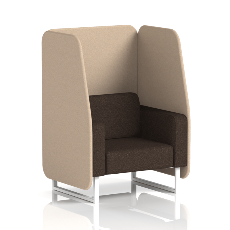 Brixworth Open Booth With White Legs in Two Tone - Image 20