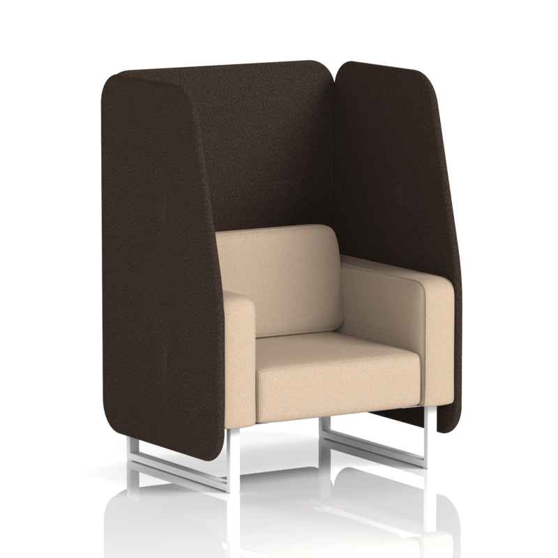 Brixworth Open Booth With White Legs in Two Tone - Image 25
