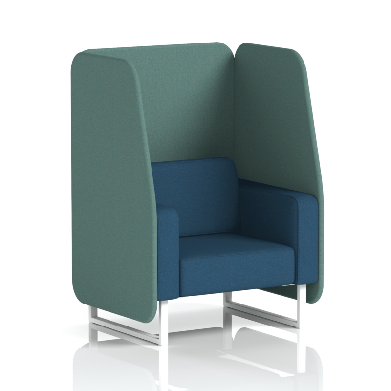Brixworth Open Booth With White Legs in Two Tone - Image 26
