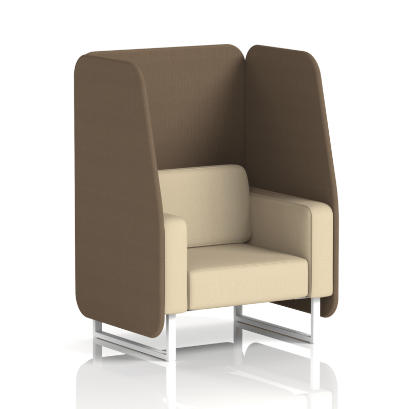 Brixworth Open Booth With White Legs in Two Tone - Image 28