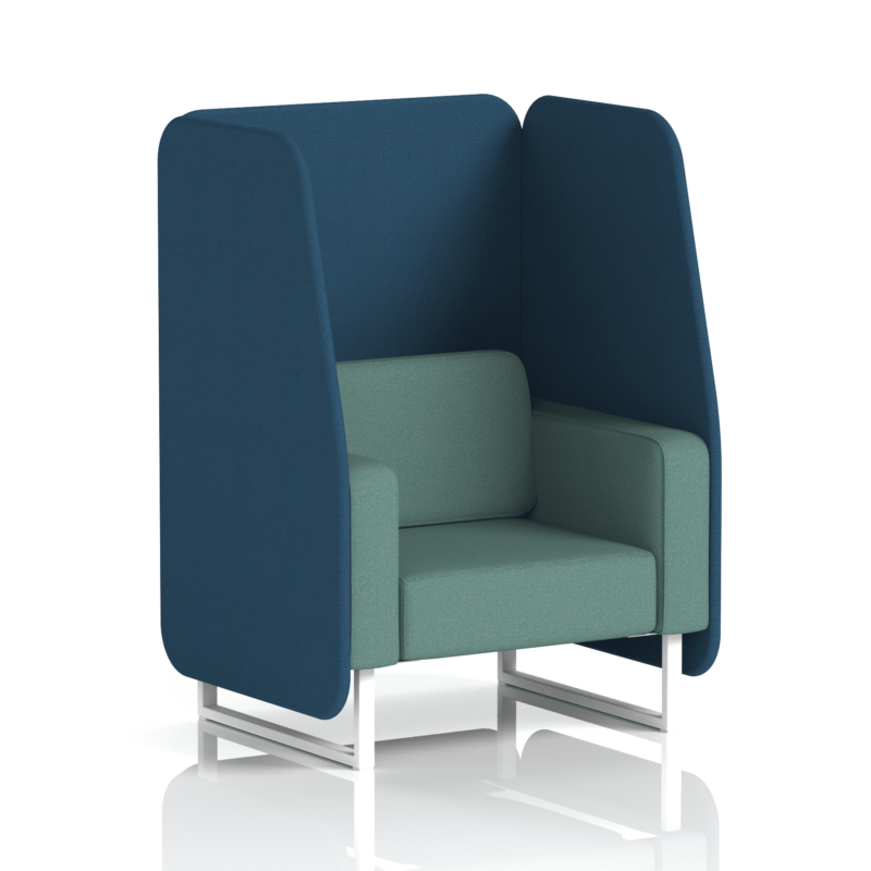 Brixworth Open Booth With White Legs in Two Tone - Image 30