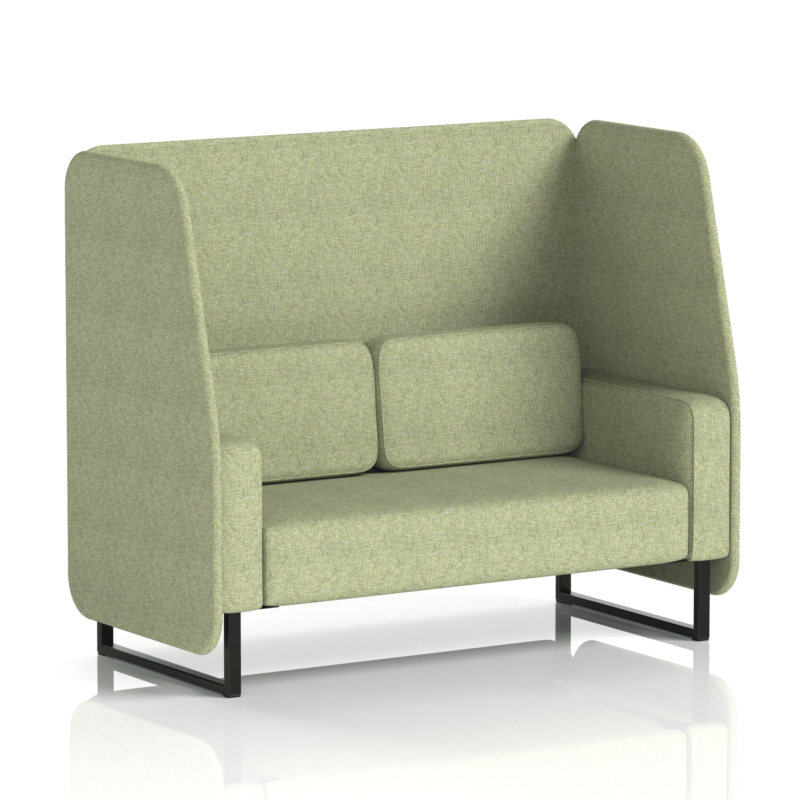 Brixworth Open Booth With Black Legs in Single Tone - Image 32