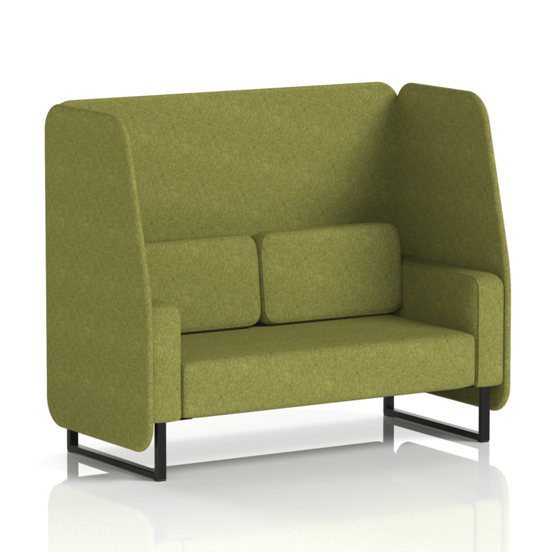 Brixworth Open Booth With Black Legs in Single Tone - Image 35