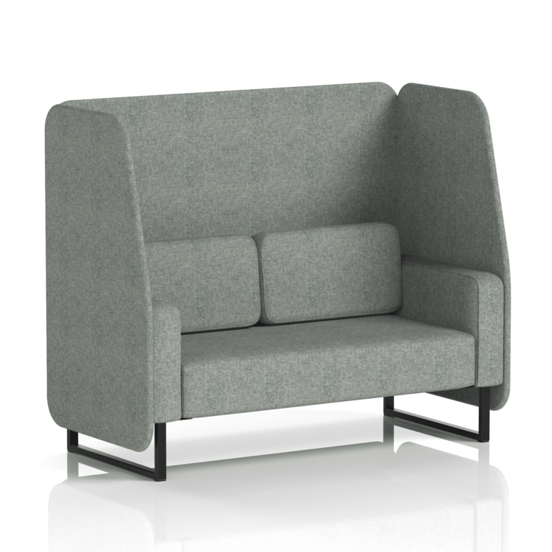 Brixworth Open Booth With Black Legs in Single Tone - Image 36