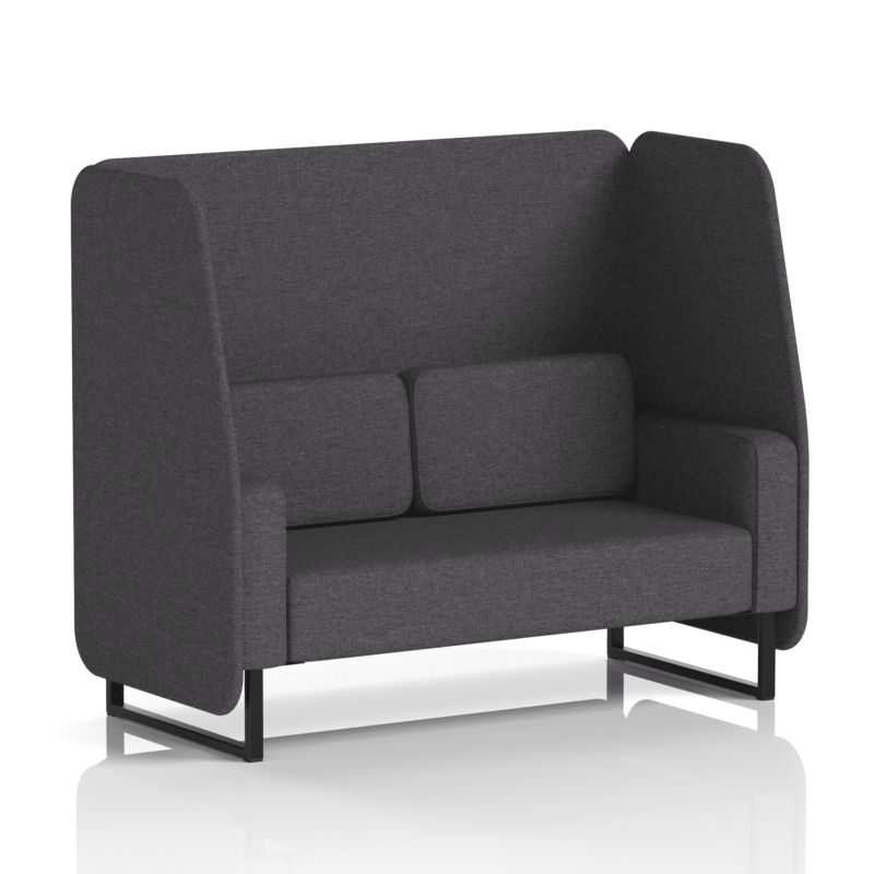 Brixworth Open Booth With Black Legs in Single Tone - Image 38