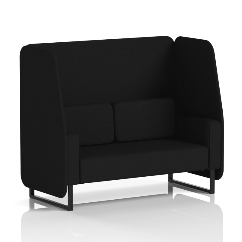 Brixworth Open Booth With Black Legs in Single Tone - Image 40
