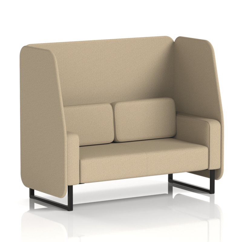 Brixworth Open Booth With Black Legs in Single Tone - Image 48