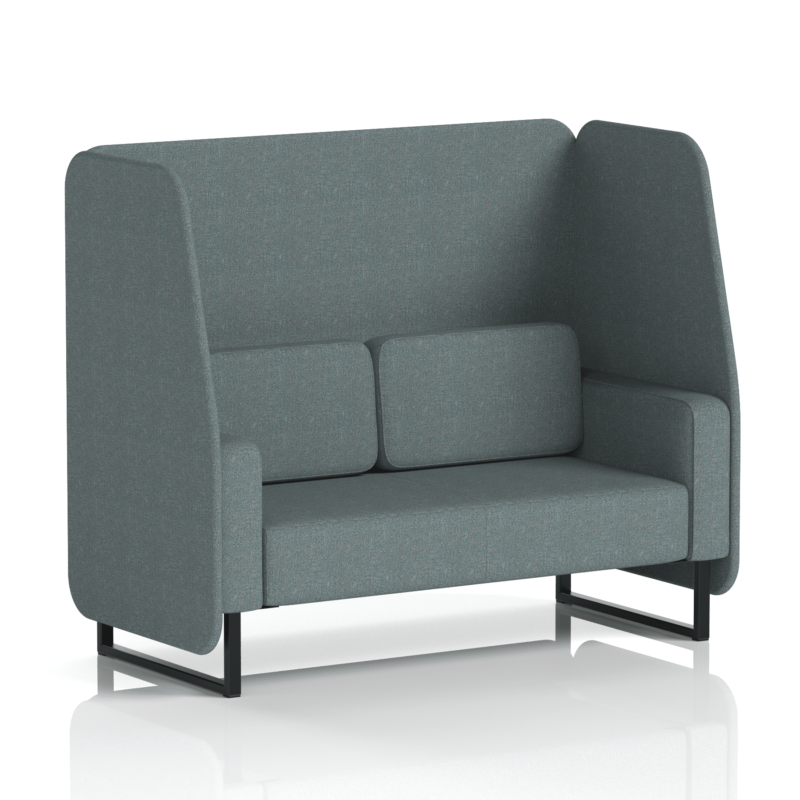 Brixworth Open Booth With Black Legs in Single Tone - Image 49