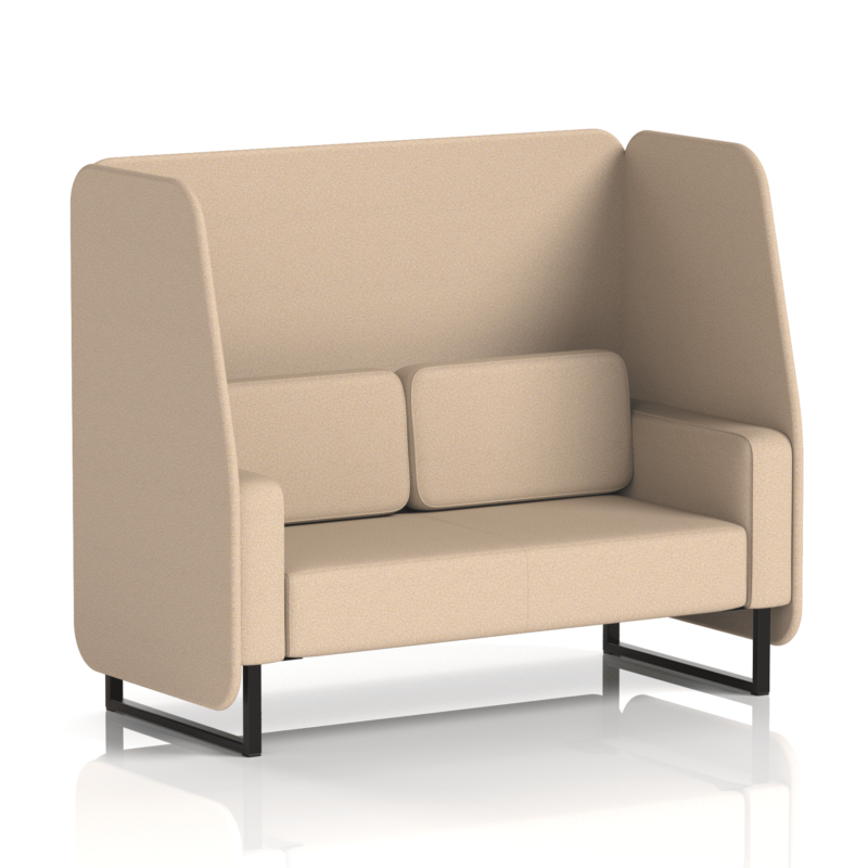 Brixworth Open Booth With Black Legs in Single Tone - Image 50