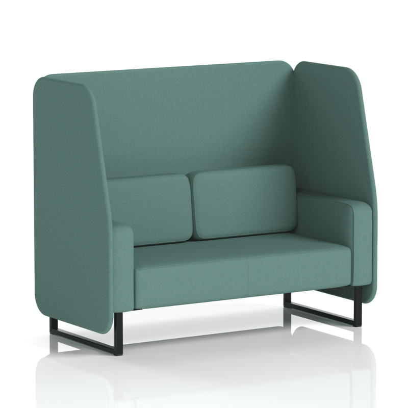 Brixworth Open Booth With Black Legs in Single Tone - Image 56