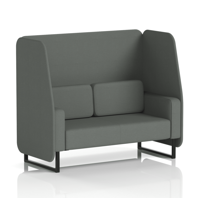 Brixworth Open Booth With Black Legs in Single Tone - Image 57