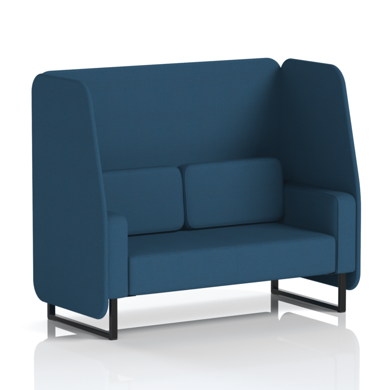 Brixworth Open Booth With Black Legs in Single Tone - Image 60