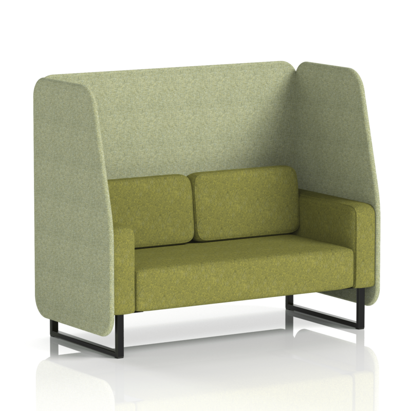 Brixworth Open Booth With Black Legs in Two Tone - Image 32