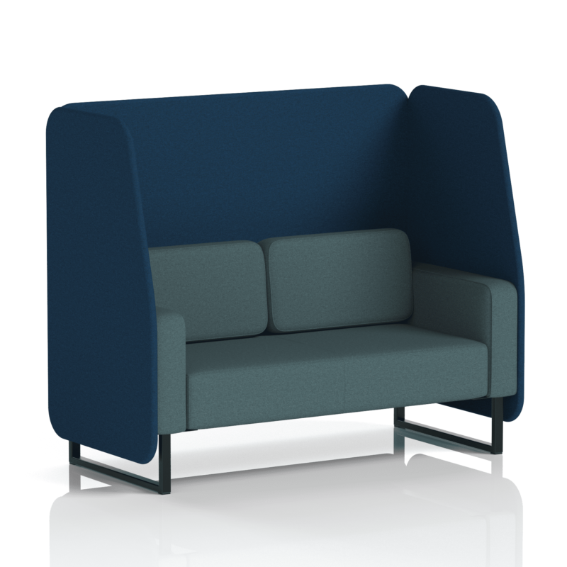 Brixworth Open Booth With Black Legs in Two Tone - Image 39