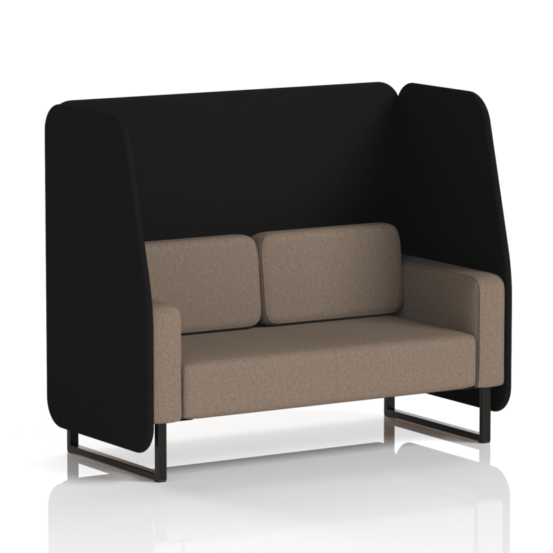 Brixworth Open Booth With Black Legs in Two Tone - Image 40