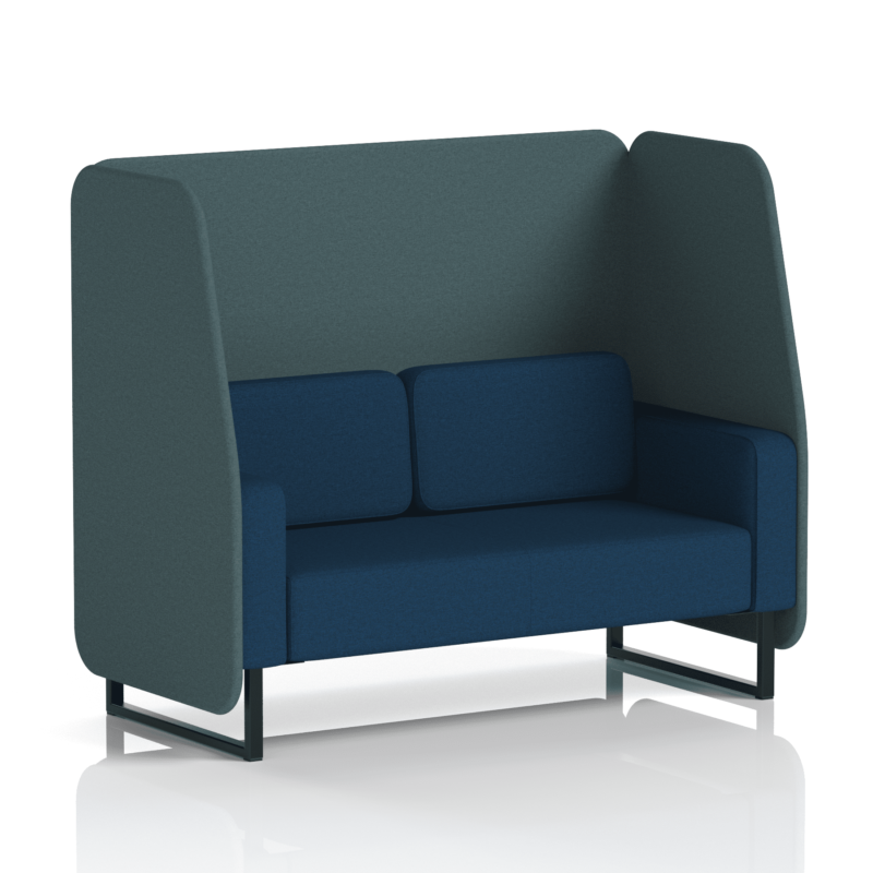 Brixworth Open Booth With Black Legs in Two Tone - Image 42