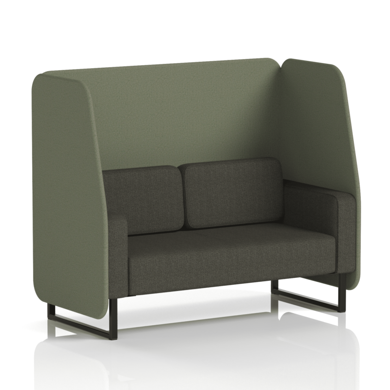Brixworth Open Booth With Black Legs in Two Tone - Image 45