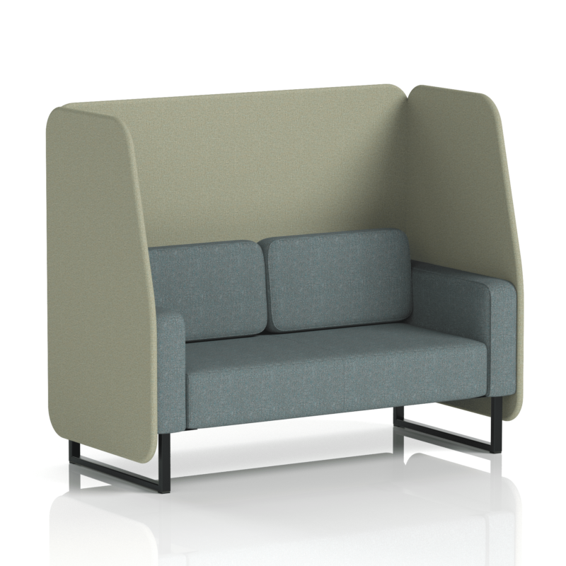 Brixworth Open Booth With Black Legs in Two Tone - Image 46
