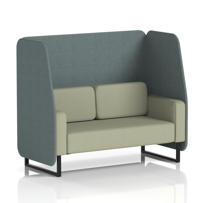 Brixworth Open Booth With Black Legs in Two Tone - Image 49