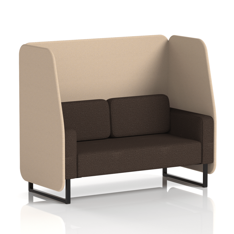 Brixworth Open Booth With Black Legs in Two Tone - Image 50