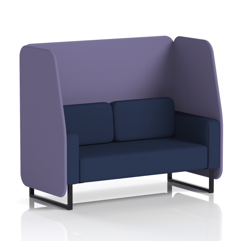 Brixworth Open Booth With Black Legs in Two Tone - Image 53
