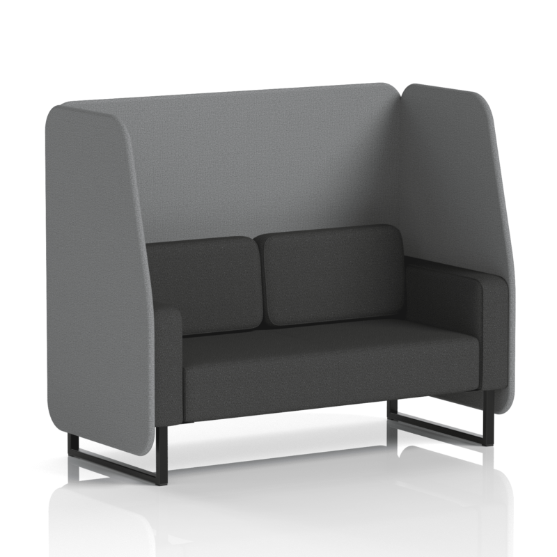 Brixworth Open Booth With Black Legs in Two Tone - Image 54