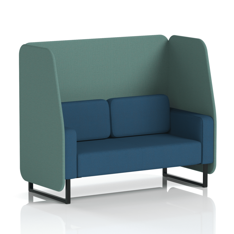 Brixworth Open Booth With Black Legs in Two Tone - Image 56