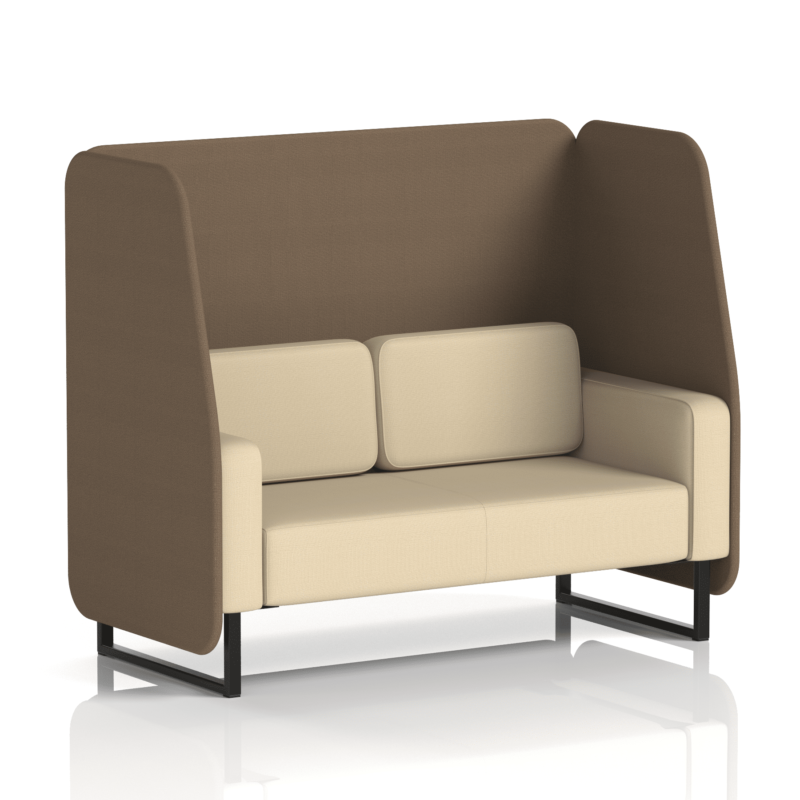 Brixworth Open Booth With Black Legs in Two Tone - Image 58