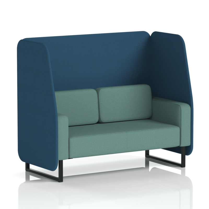 Brixworth Open Booth With Black Legs in Two Tone - Image 60