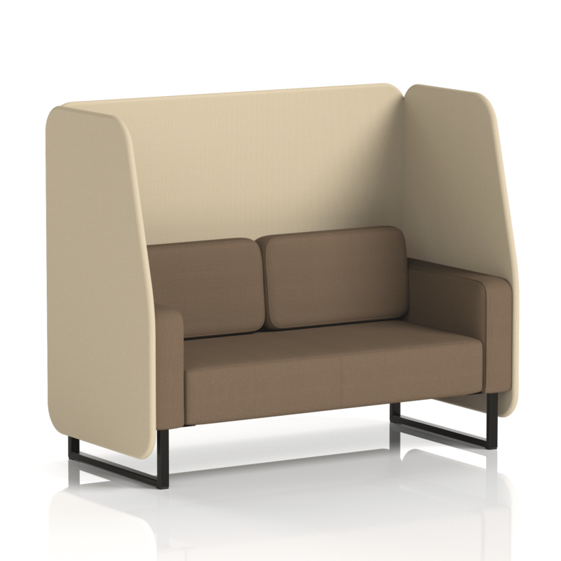Brixworth Open Booth With Black Legs in Two Tone - Image 61