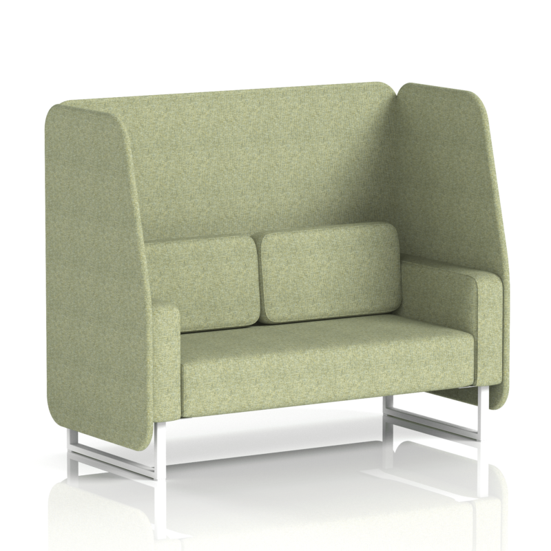 Brixworth Open Booth With White Legs in Single Tone - Image 32