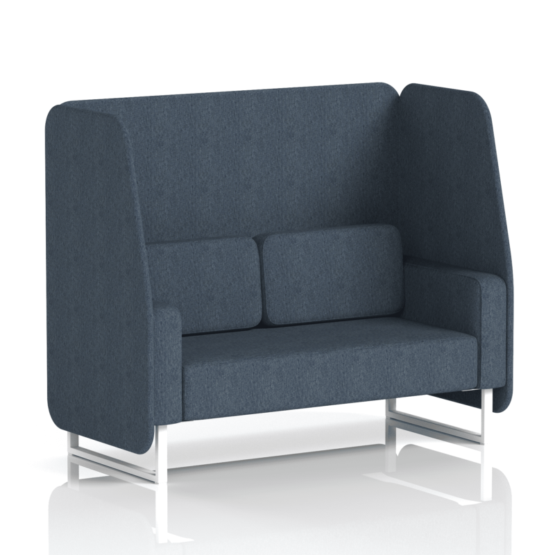 Brixworth Open Booth With White Legs in Single Tone - Image 34
