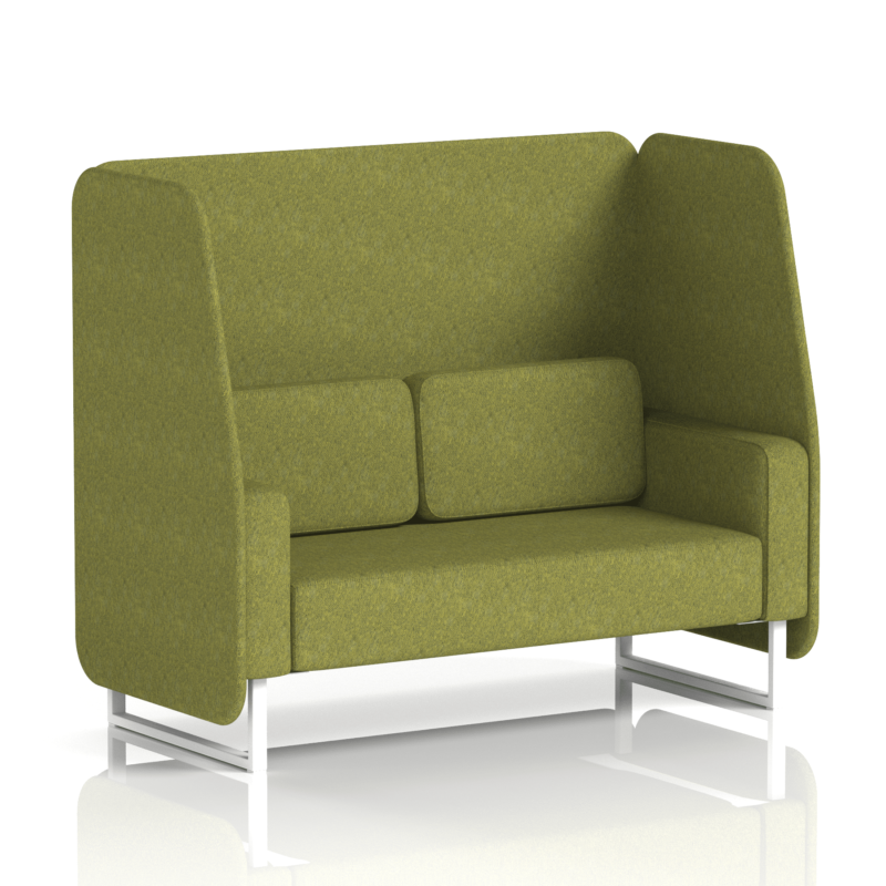 Brixworth Open Booth With White Legs in Single Tone - Image 35