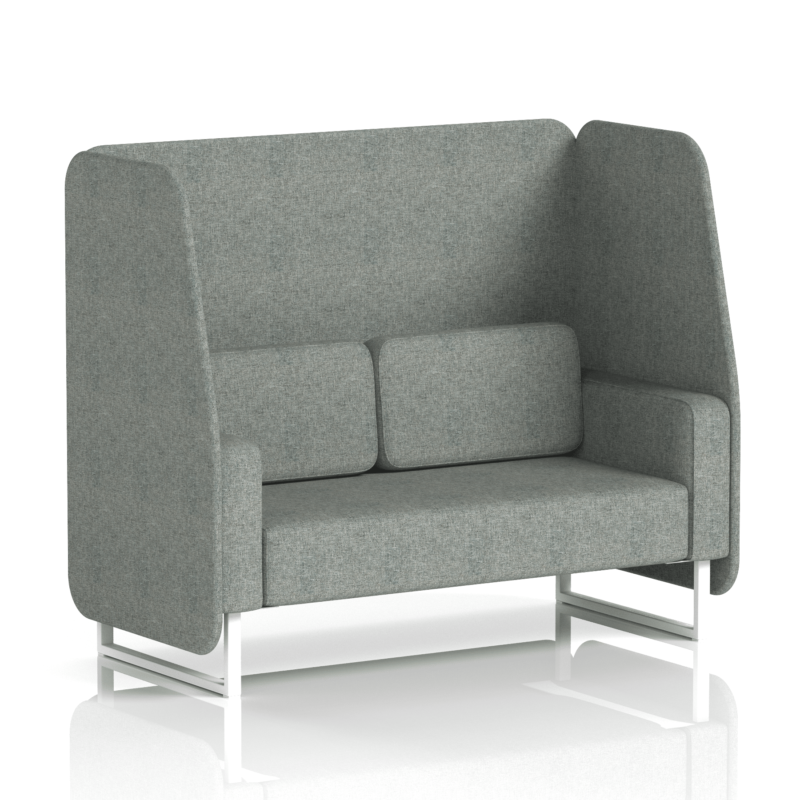 Brixworth Open Booth With White Legs in Single Tone - Image 36