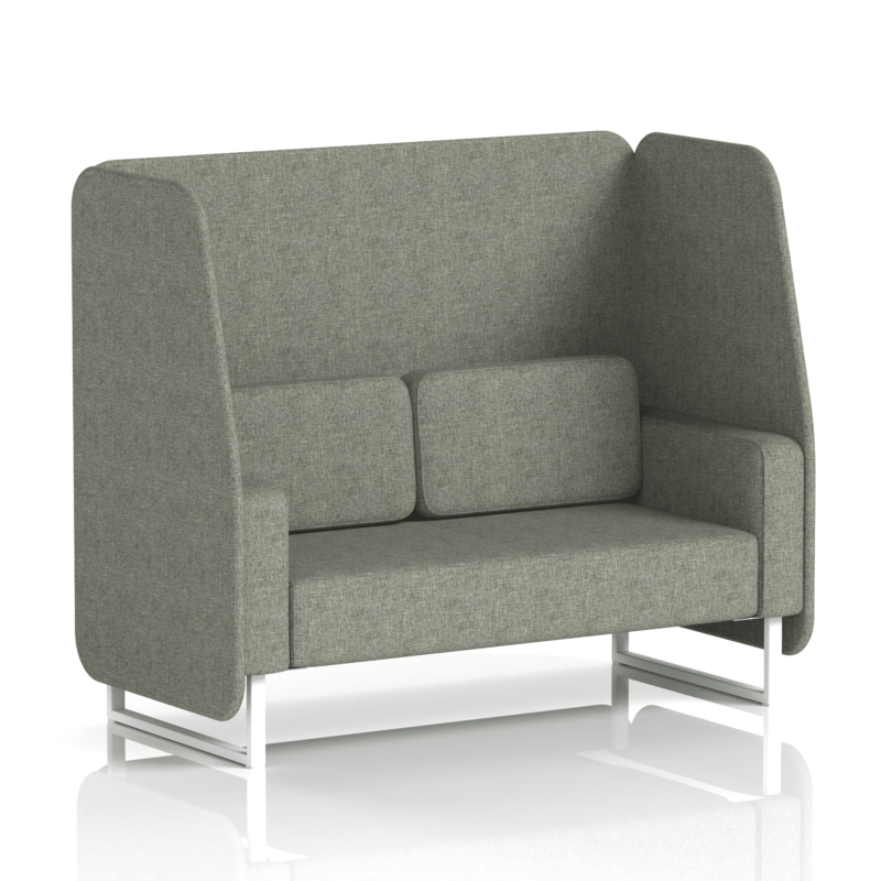 Brixworth Open Booth With White Legs in Single Tone - Image 37