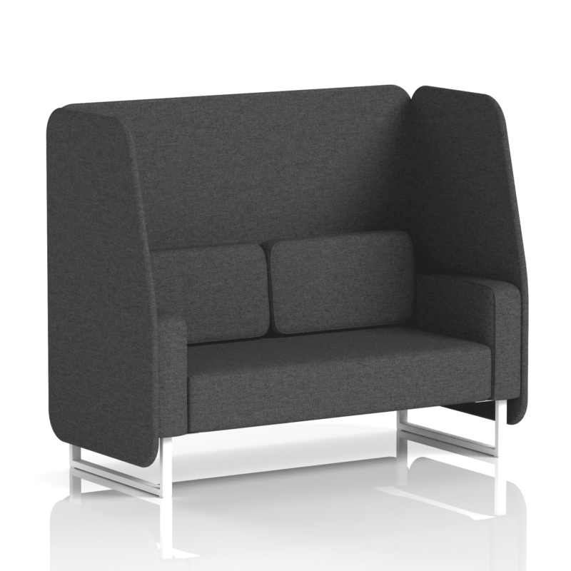 Brixworth Open Booth With White Legs in Single Tone - Image 38