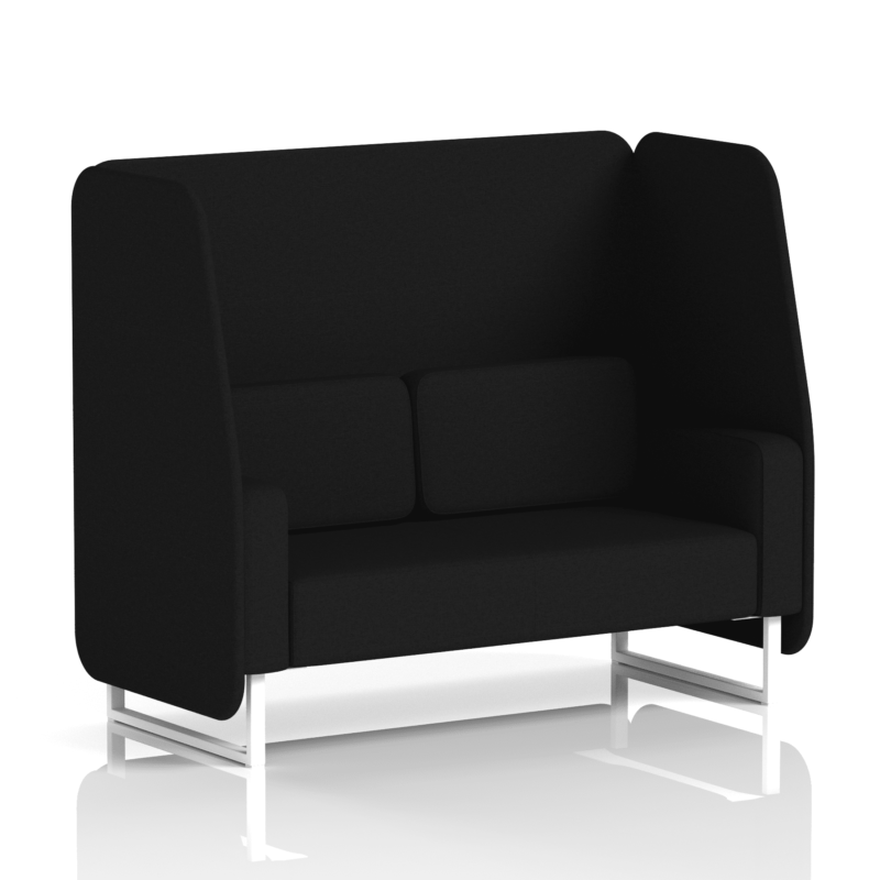 Brixworth Open Booth With White Legs in Single Tone - Image 40