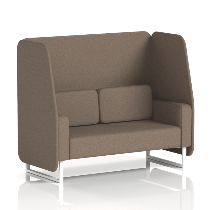 Brixworth Open Booth With White Legs in Single Tone - Image 43
